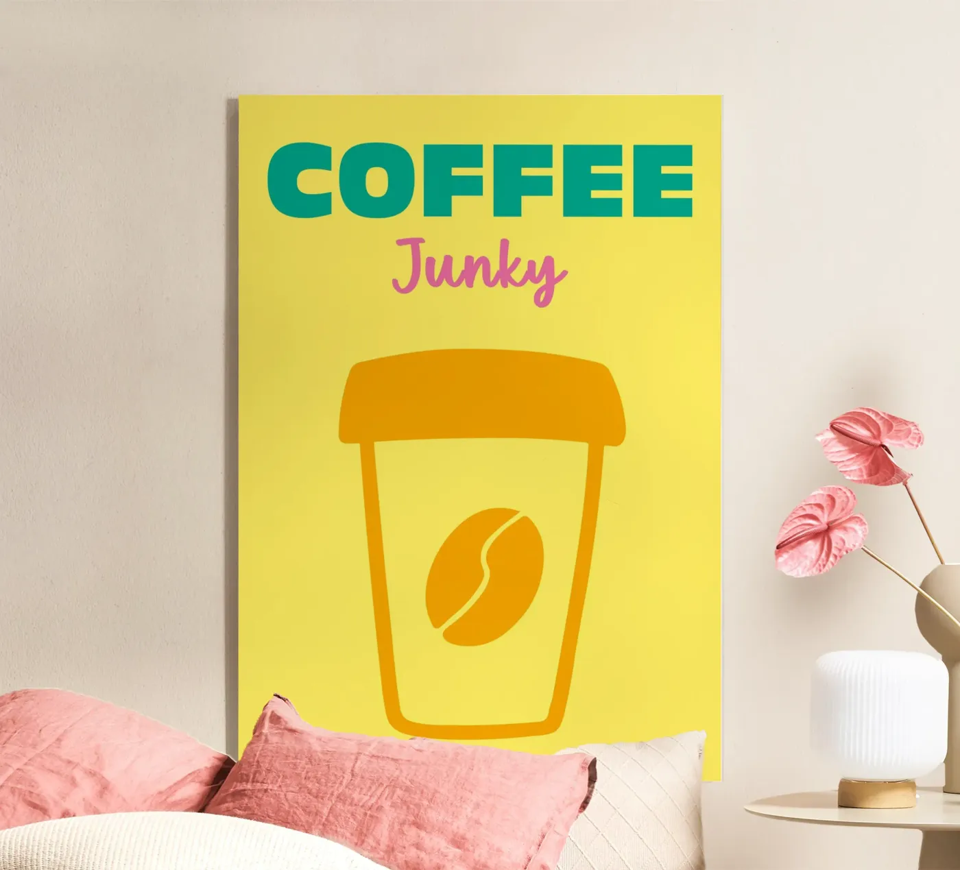 Coffee Junky Acryl-Glas von Colorful Homes