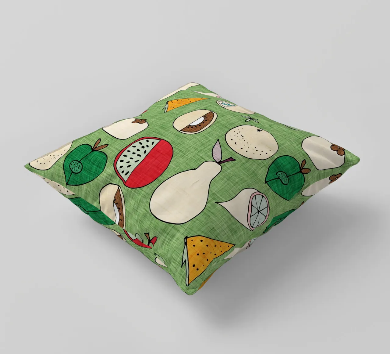 Pop Fruit Mod Green cuscino da susanacosta