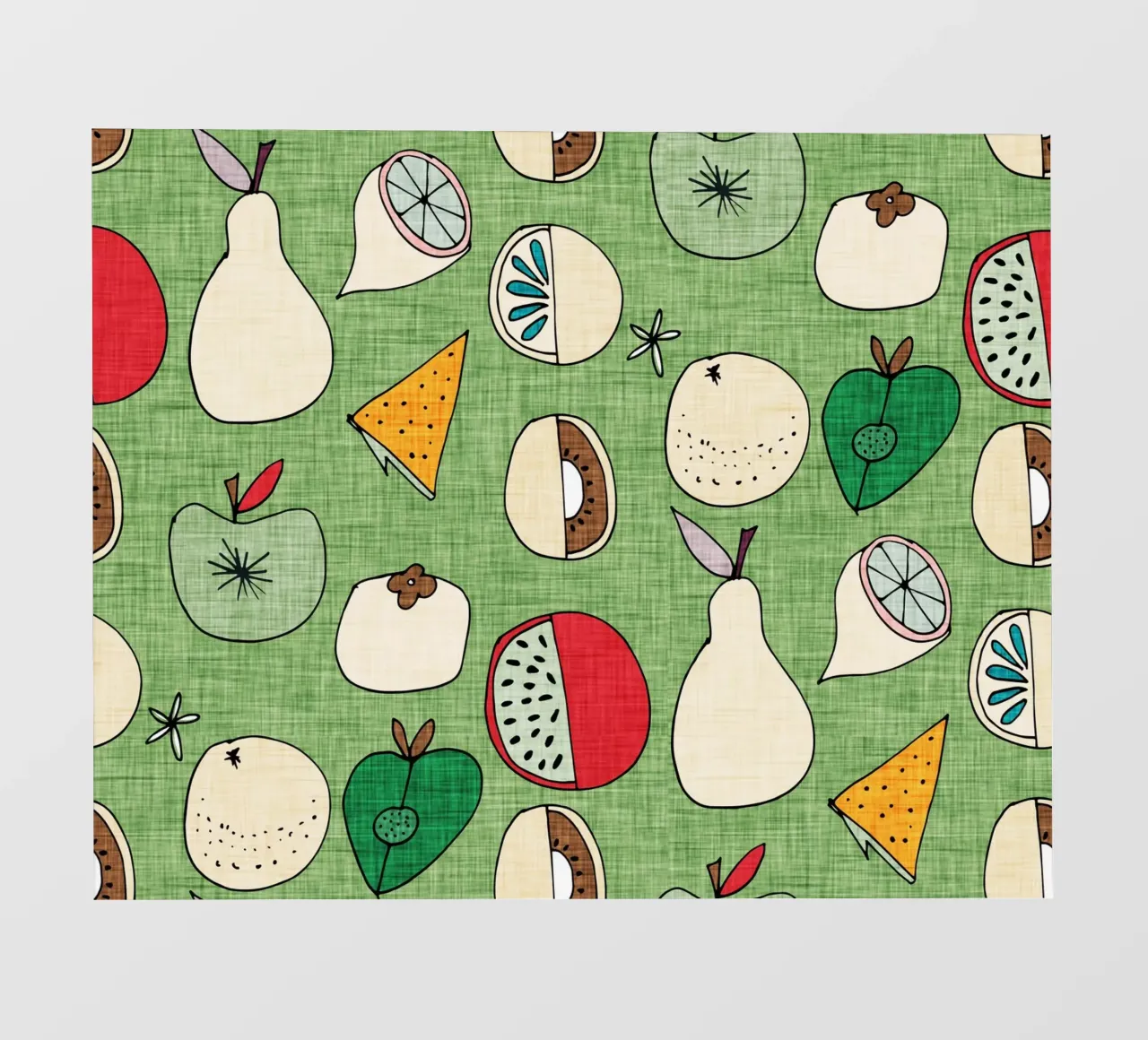 Pop Fruit Mod Green telo in pvc da susanacosta