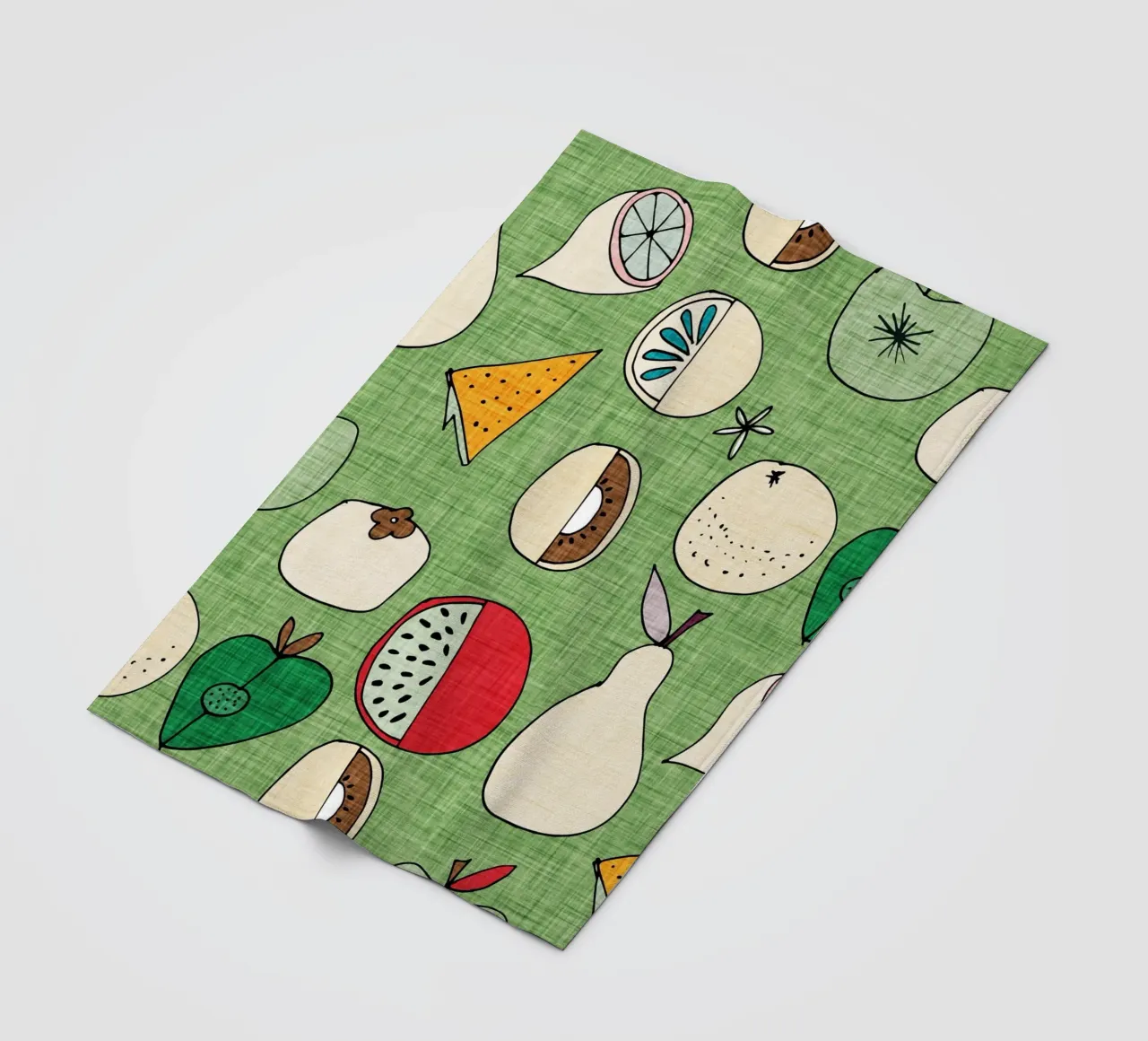 Pop Fruit Mod Green coperta in pile da susanacosta