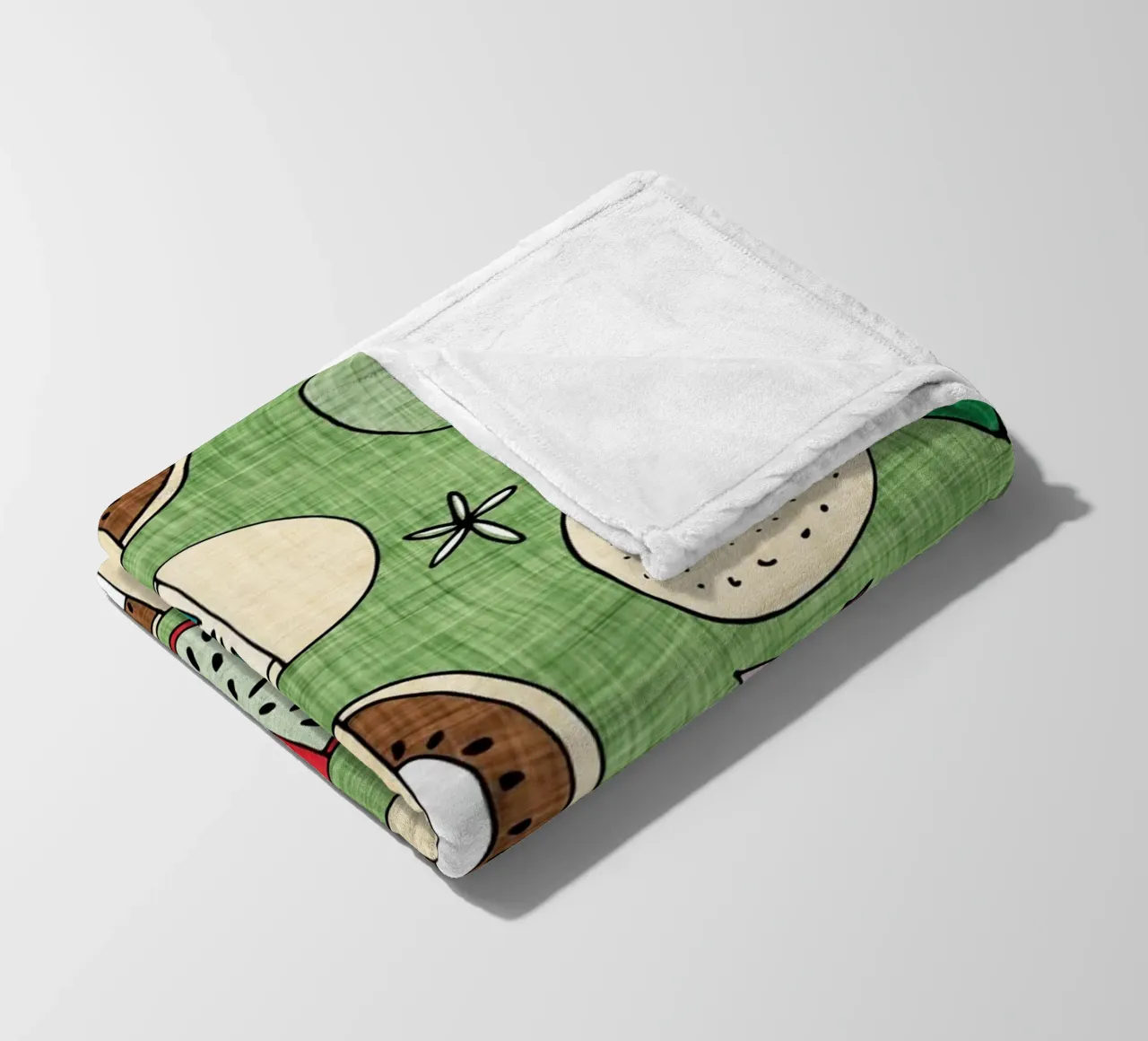 Pop Fruit Mod Green coperta in pile da susanacosta