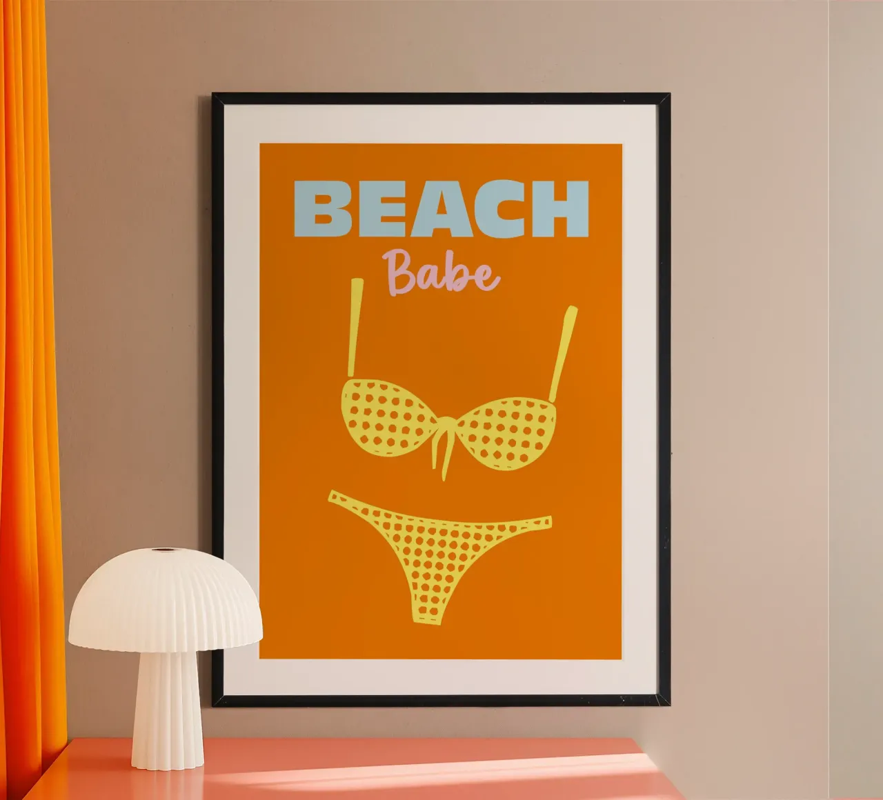 Beach Babe poster da Colorful Homes