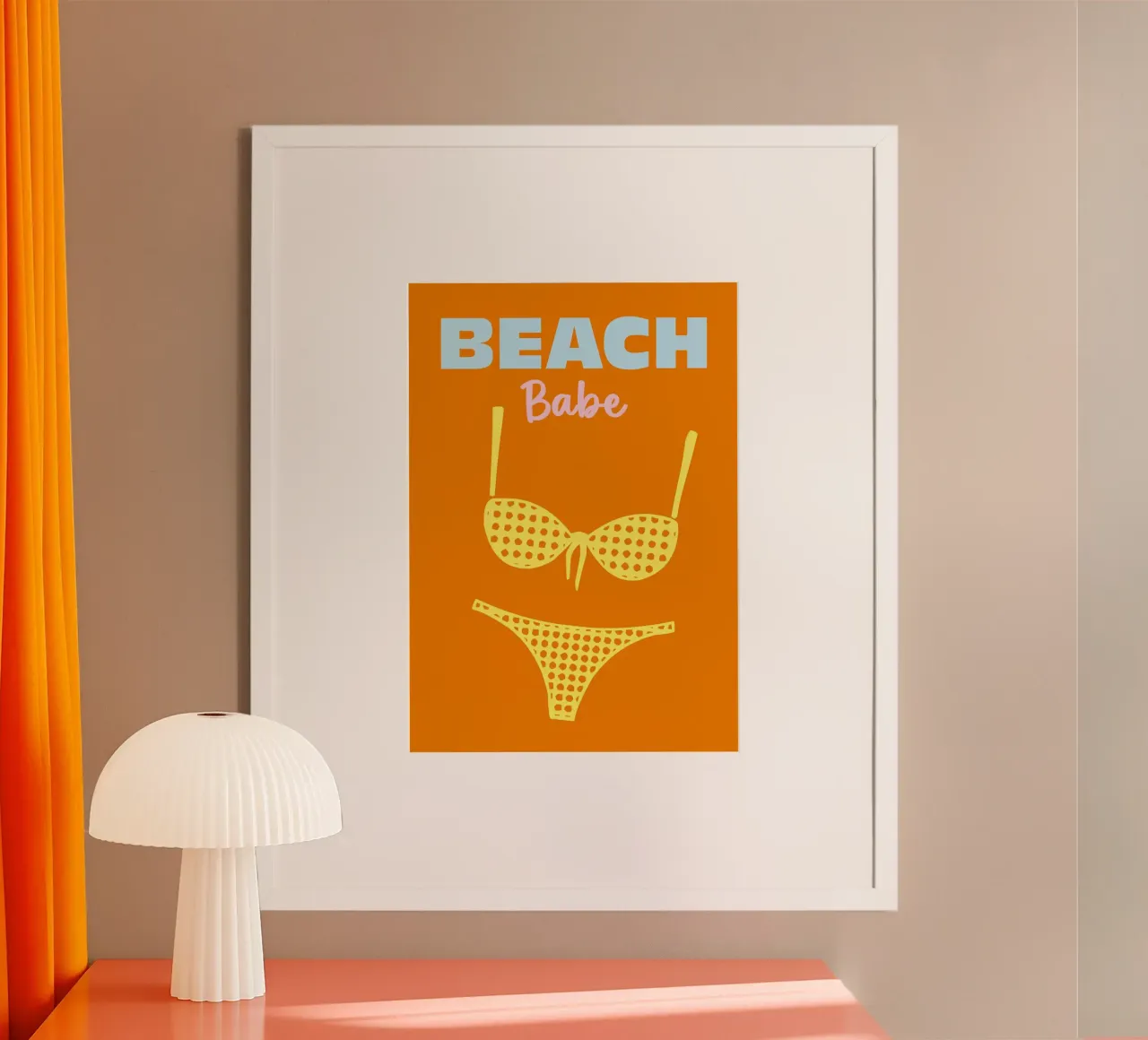 Beach Babe poster da Colorful Homes