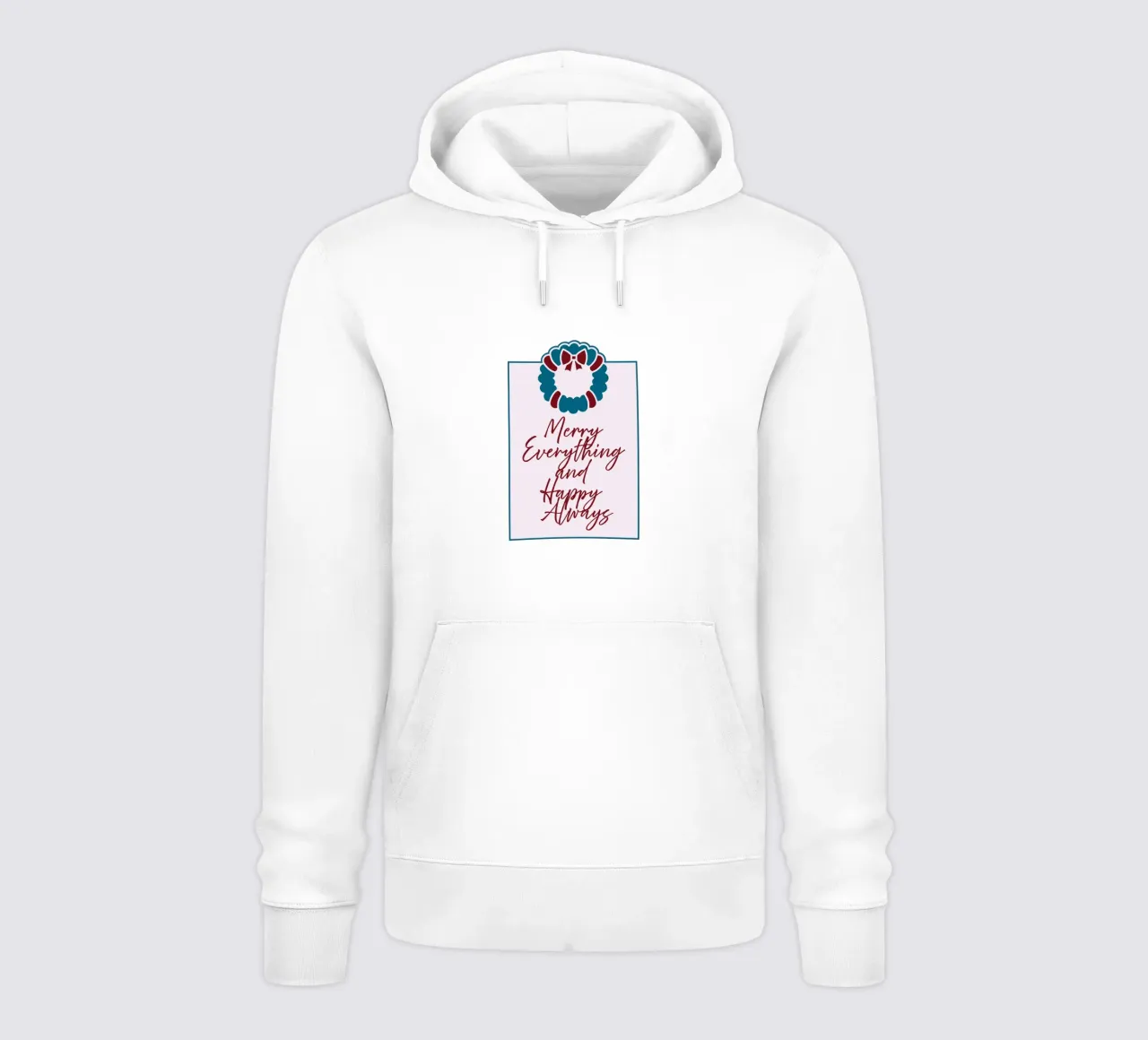 Merry Everything and Happy Always felpa con cappuccio da DesigndN Christmassy