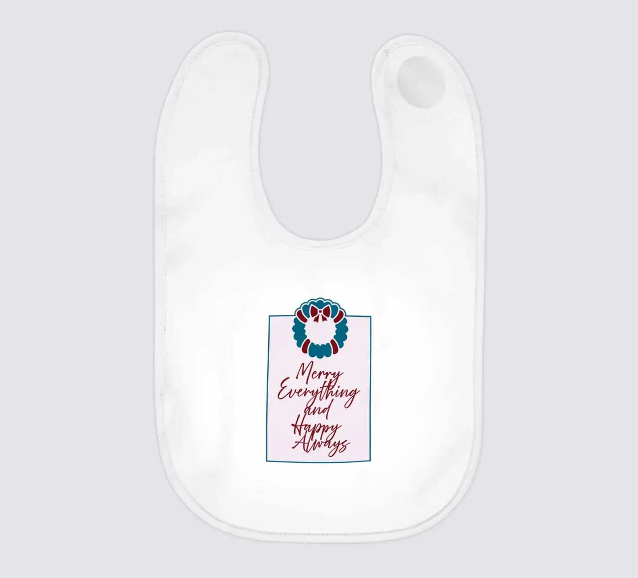 Merry Everything and Happy Always bavaglino da DesigndN Christmassy