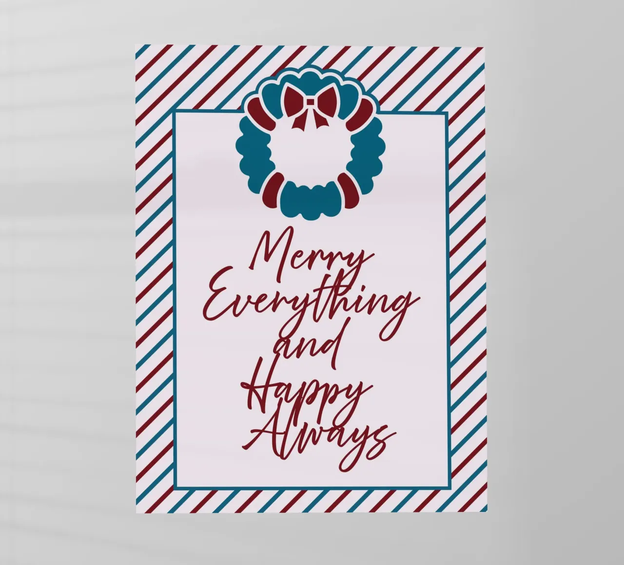 Merry Everything and Happy Always pellicola backlit da DesigndN Christmassy