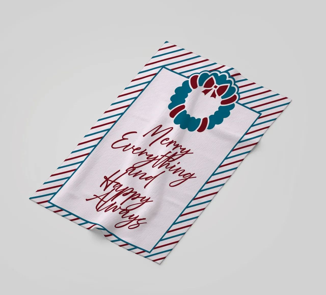 Merry Everything and Happy Always telo mare da DesigndN Christmassy