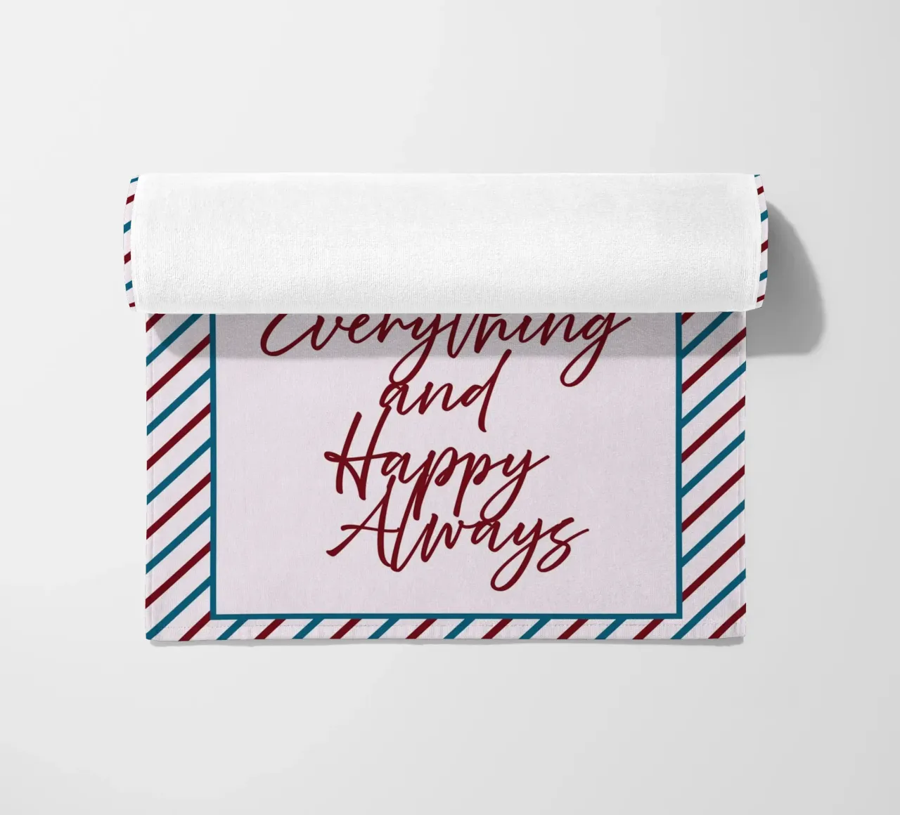 Merry Everything and Happy Always telo mare da DesigndN Christmassy