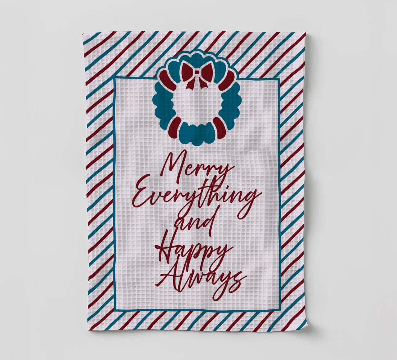 Merry Everything and Happy Always canovaccio da cucina da DesigndN Christmassy