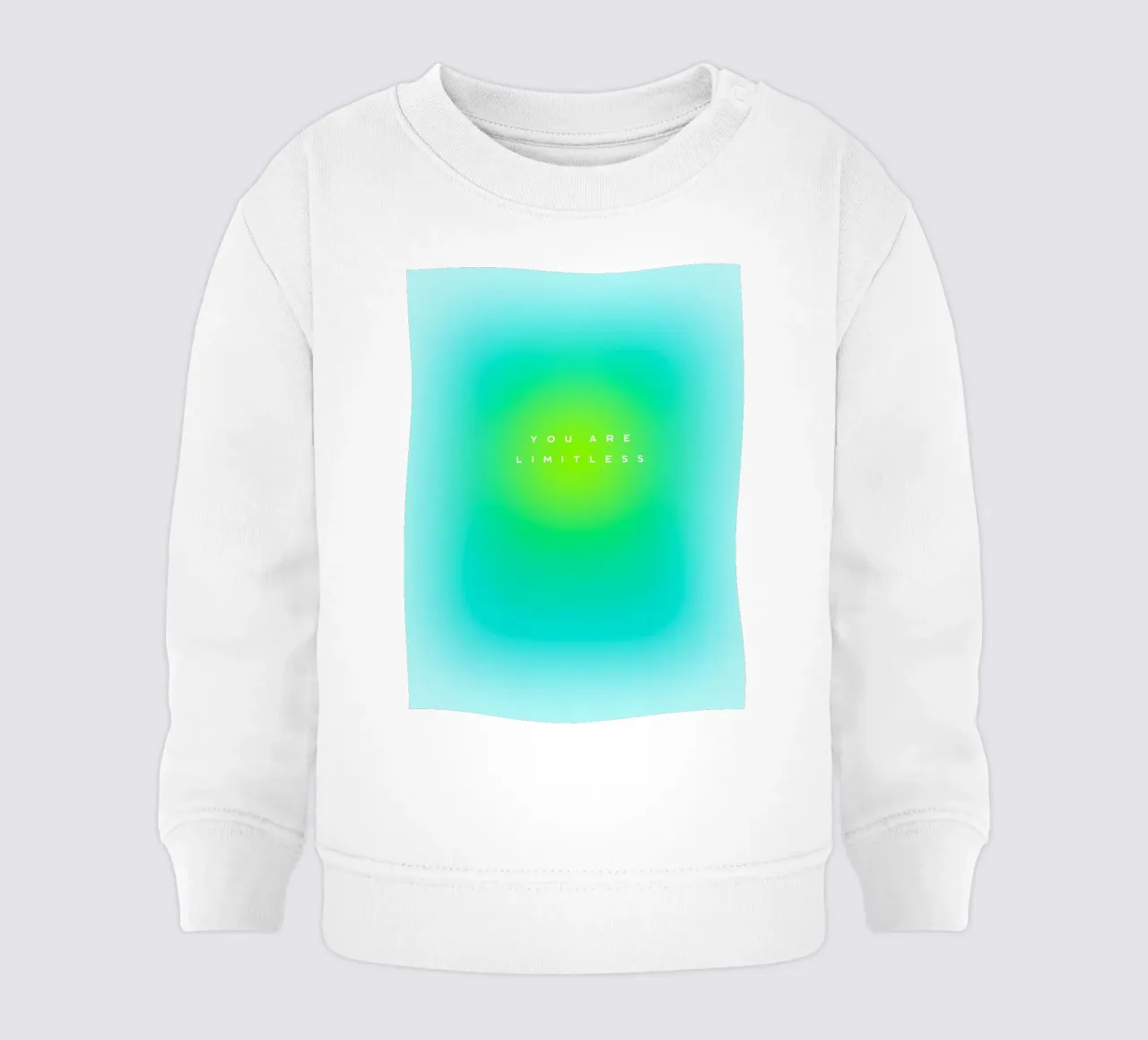 TU SEI LIMITATA - Gradiente aura potenziante per lei felpa neonato da Dominique Vari Words