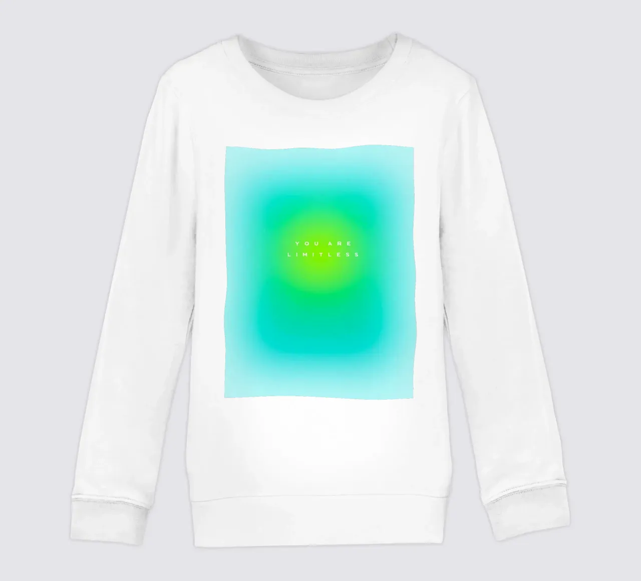 TU SEI LIMITATA - Gradiente aura potenziante per lei felpa bambino da Dominique Vari Words