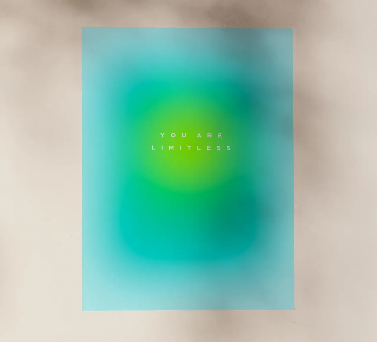 TU SEI LIMITATA - Gradiente aura potenziante per lei pellicola backlit da Dominique Vari Words