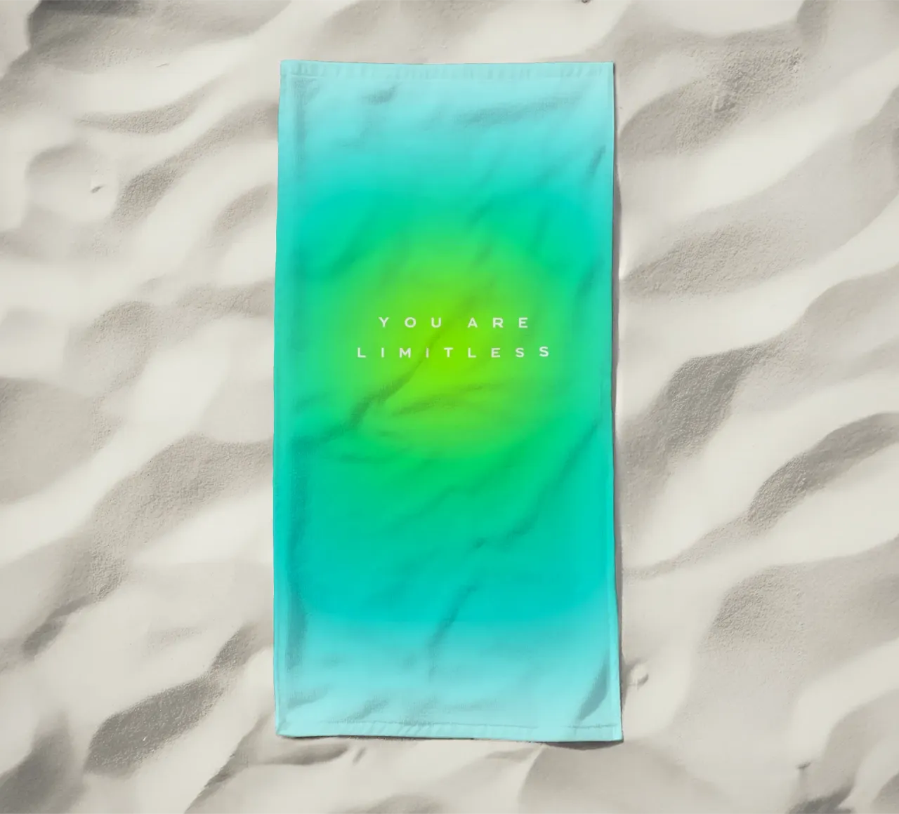 TU SEI LIMITATA - Gradiente aura potenziante per lei telo mare da Dominique Vari Words