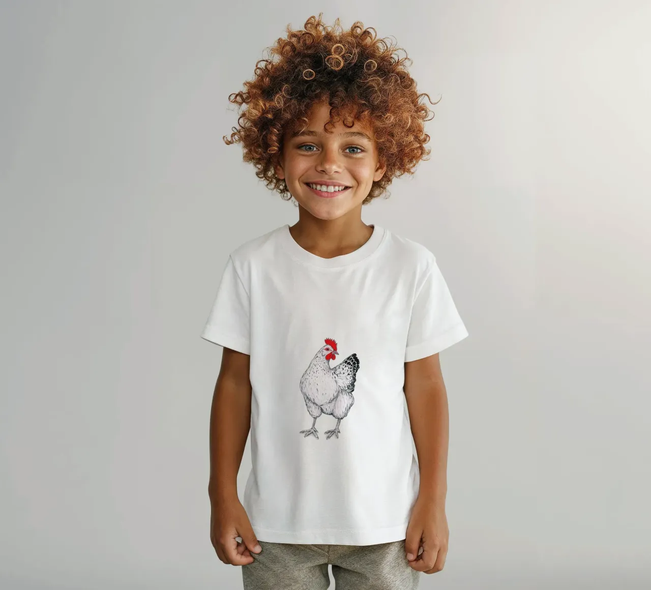 Pollo t-shirt bambini da BwiseLizzy