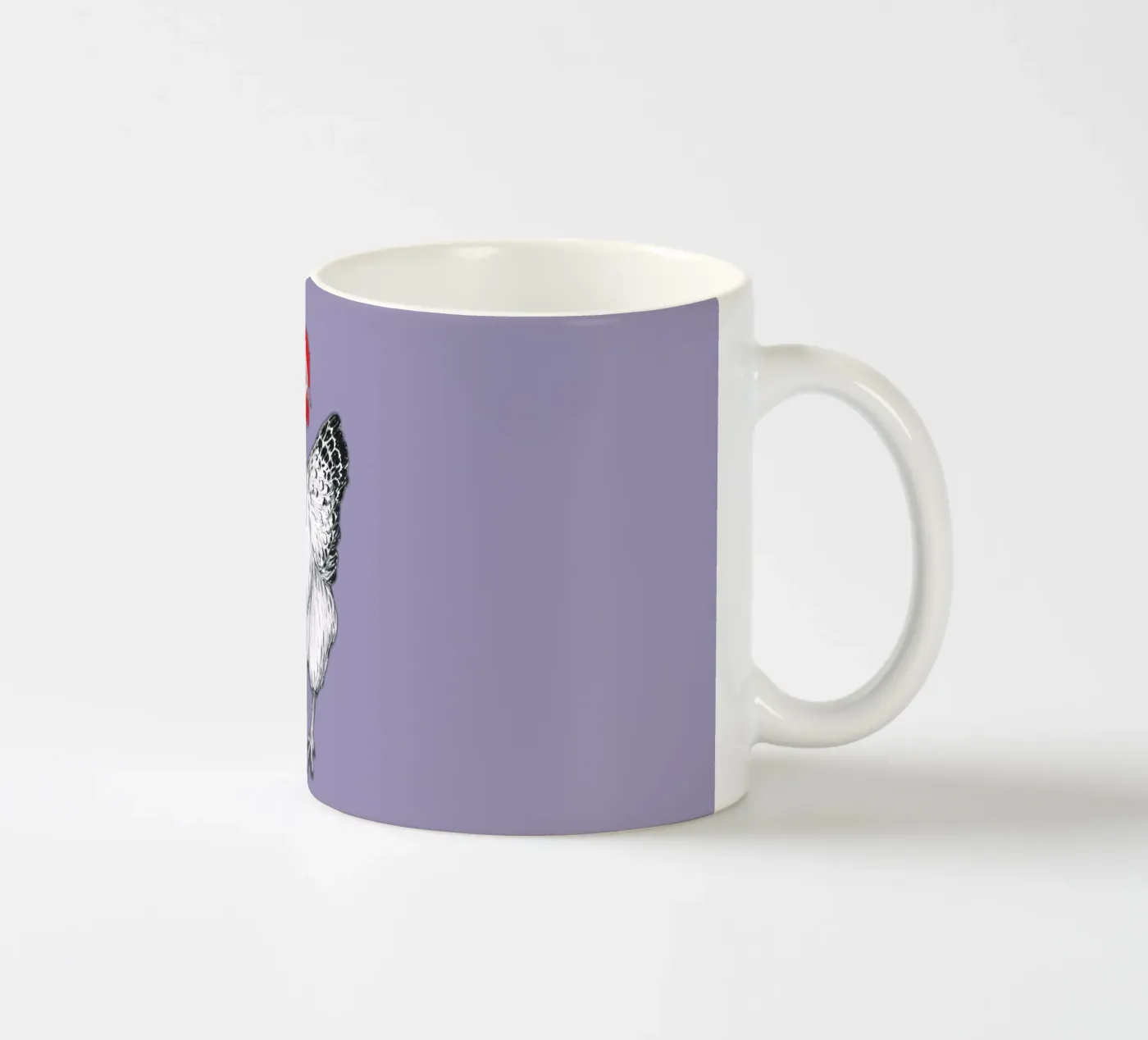 Chicken ceramic mug by BwiseLizzy