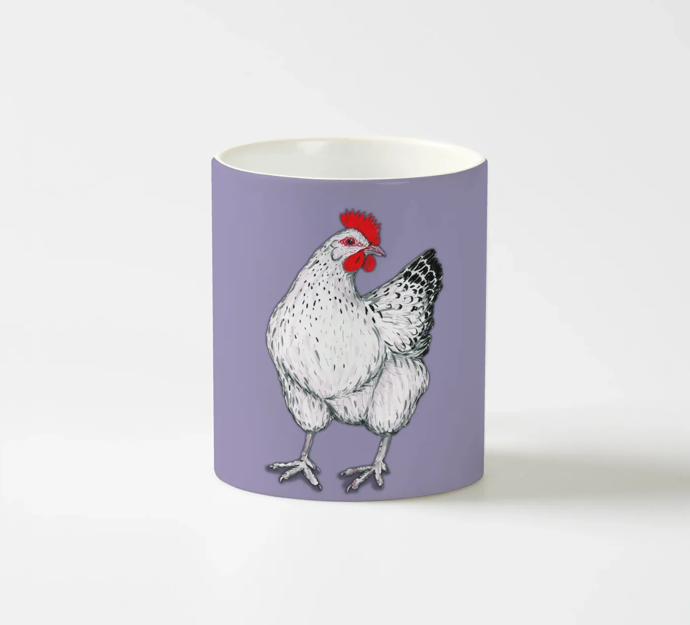 Chicken ceramic mug by BwiseLizzy