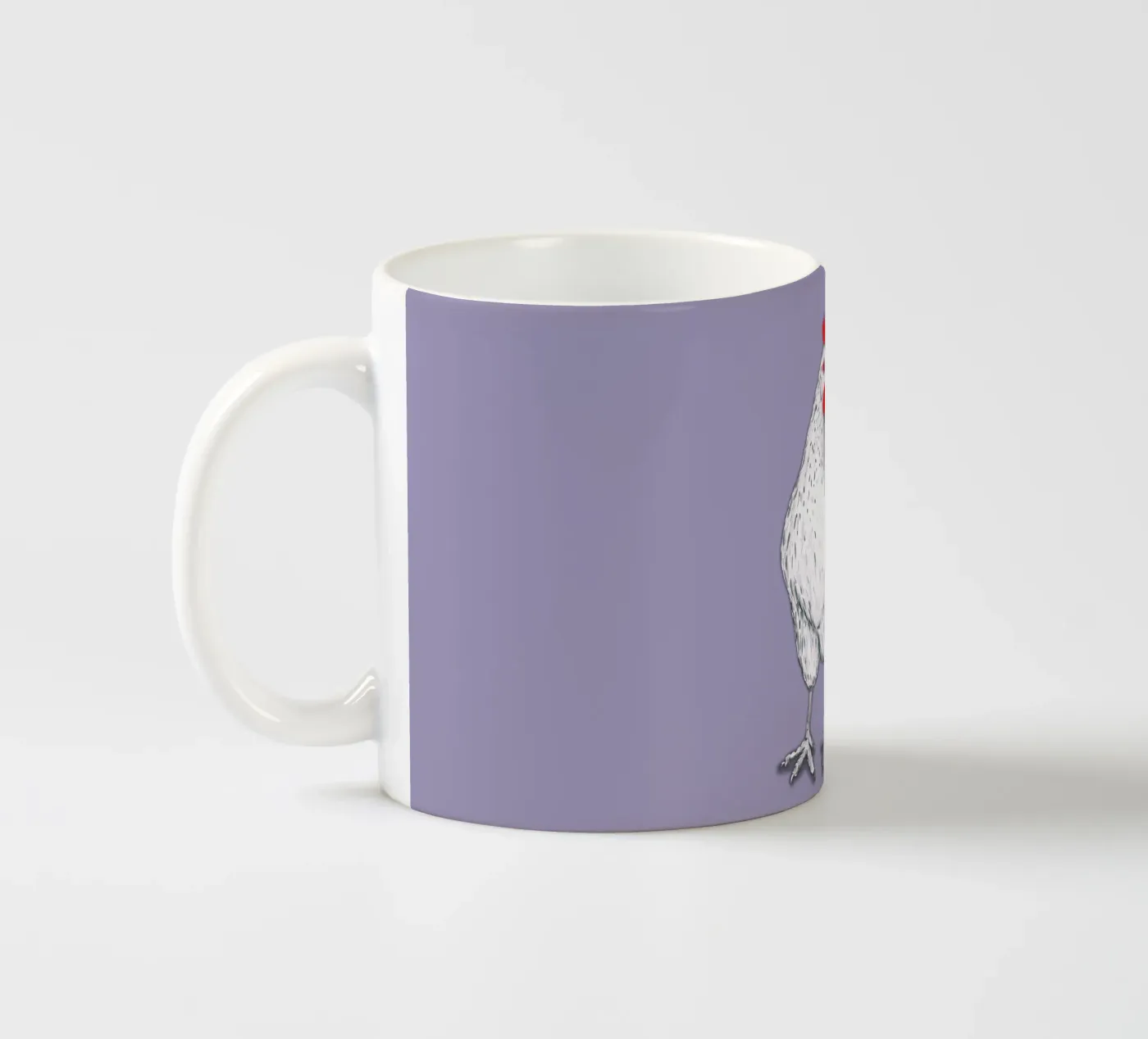 Chicken ceramic mug by BwiseLizzy
