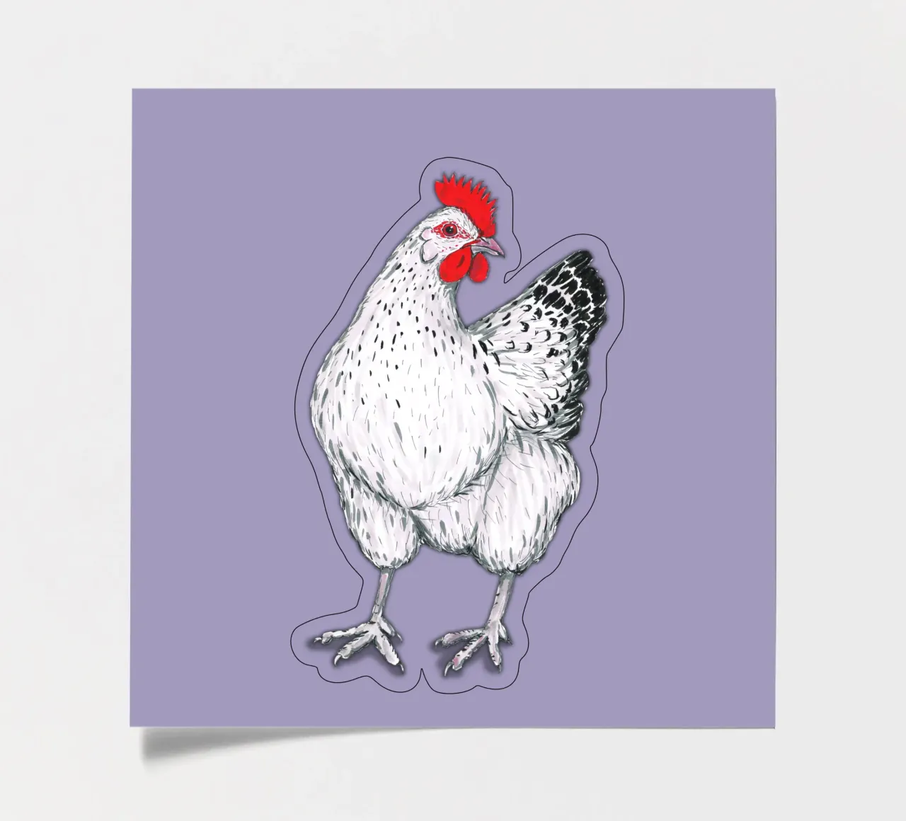 Chicken sticker sheet by BwiseLizzy