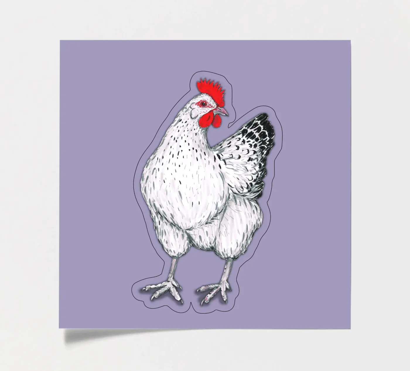 Chicken sticker sheet by BwiseLizzy