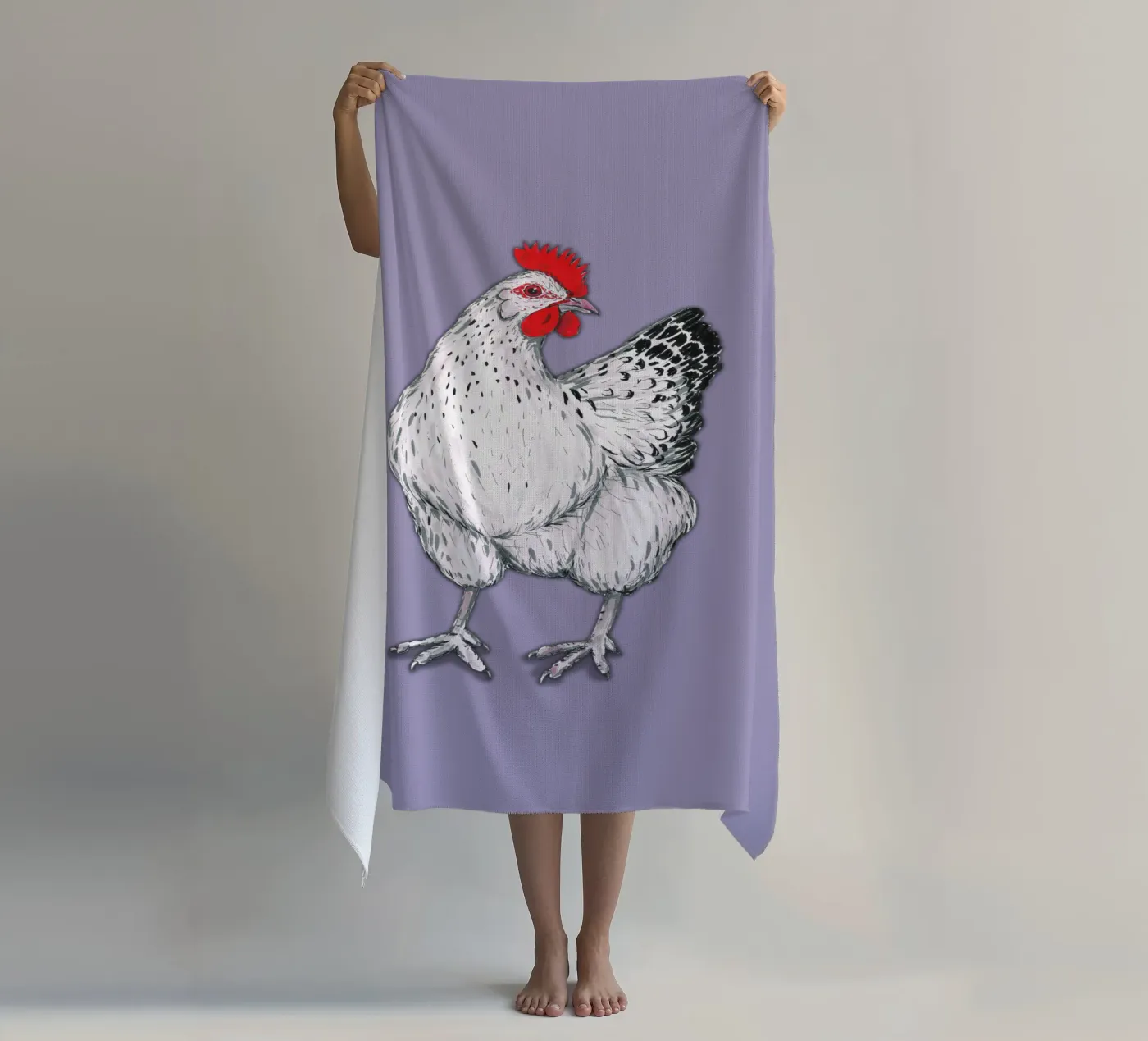 Chicken serviette de plage de BwiseLizzy