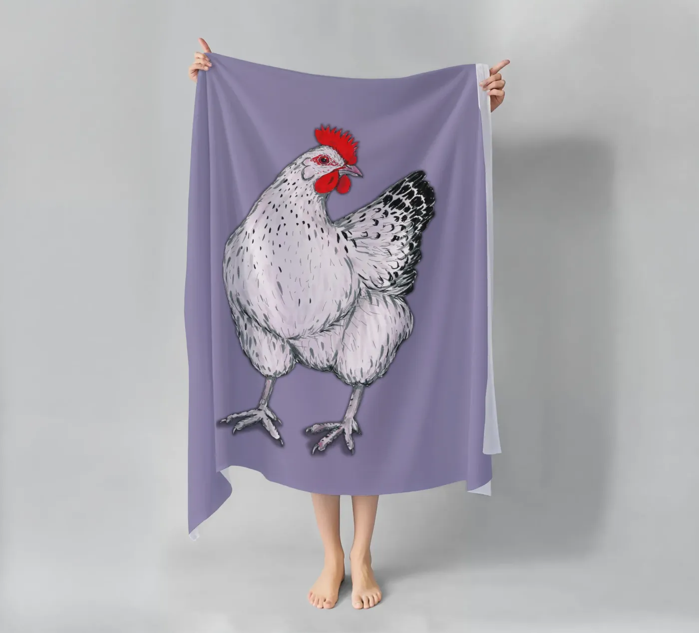 Chicken serviette de plage de BwiseLizzy