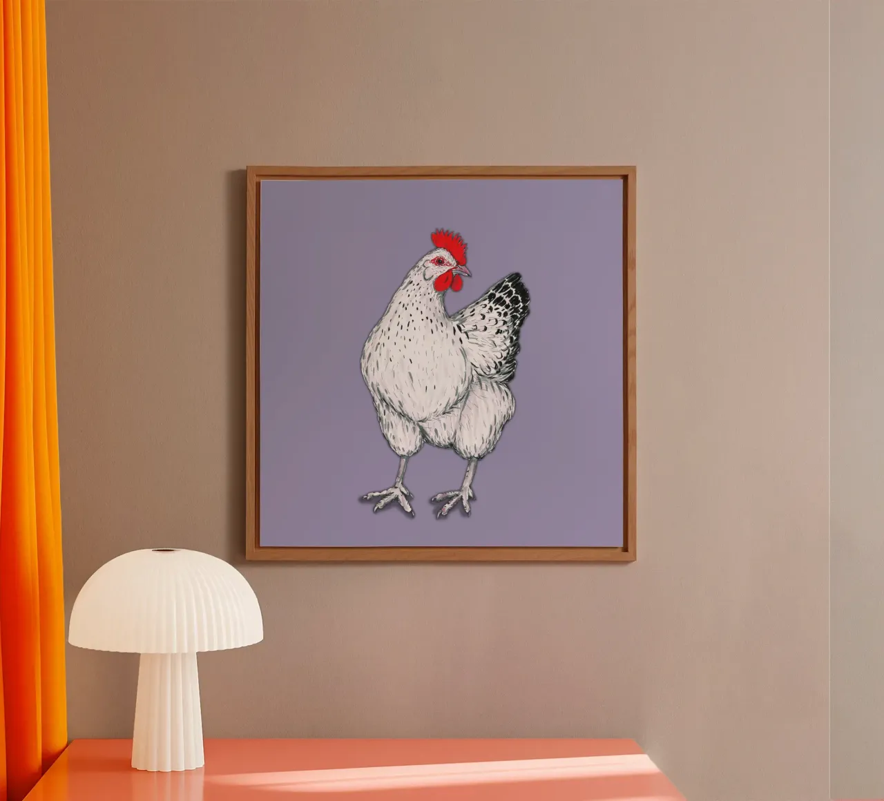 Pollo alluminio dibond da BwiseLizzy