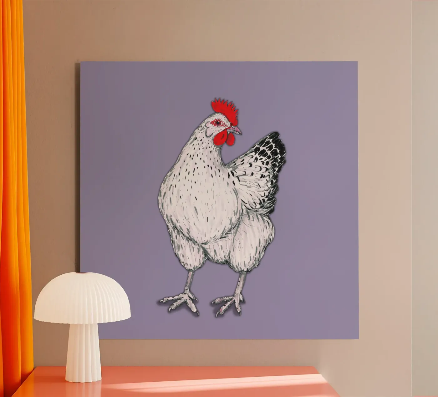 Pollo alluminio dibond da BwiseLizzy
