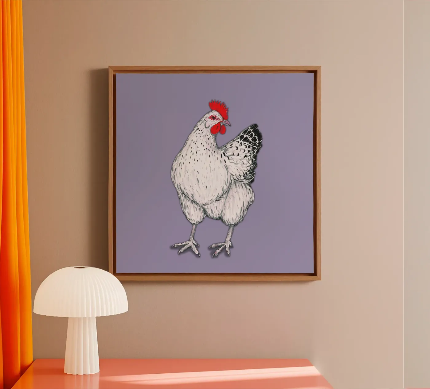Chicken canvas by BwiseLizzy