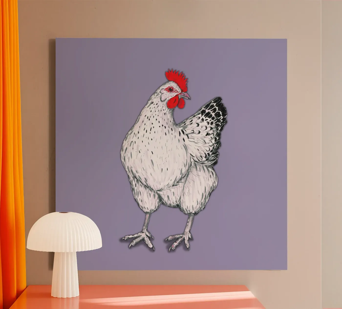 Chicken canvas by BwiseLizzy