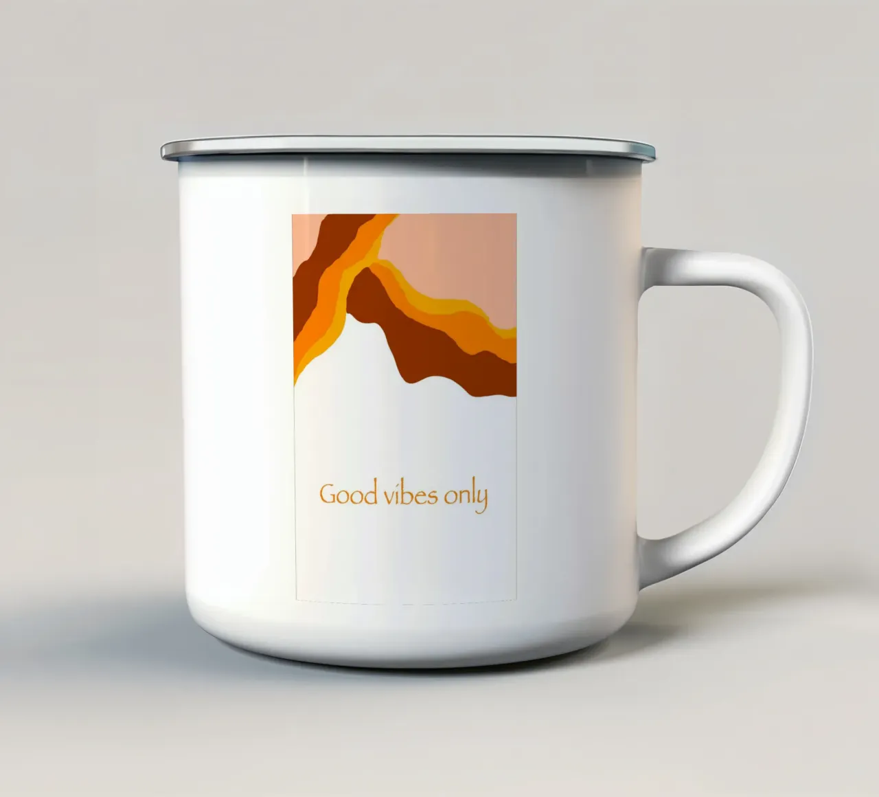 Good vibes tazza in smalto da Simplicity