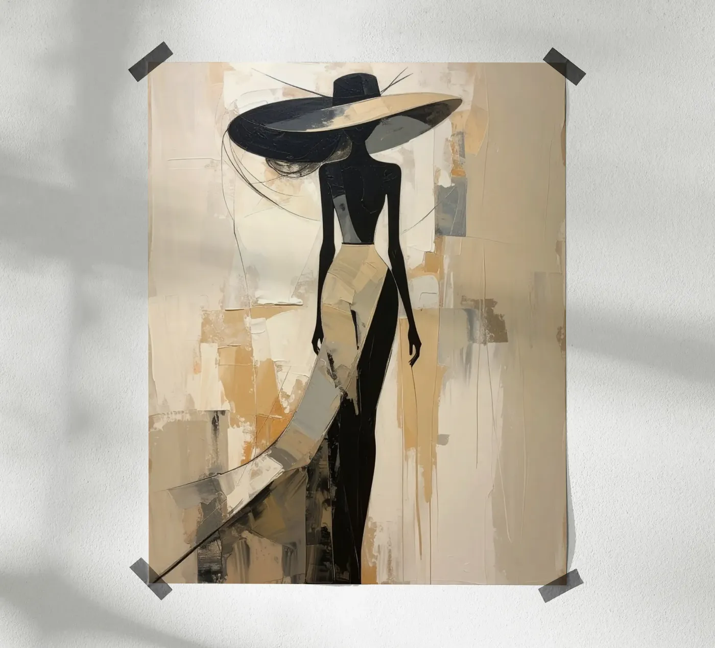 La fashionista sicura di sé poster da Katalier (Abstract Harmony)