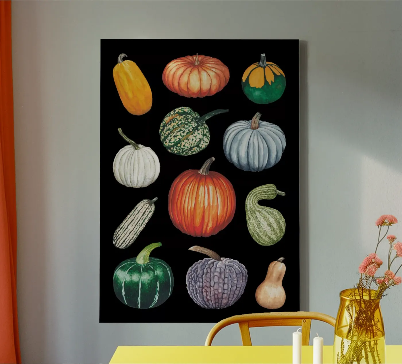 Pumpkins tela da Artsymalistic