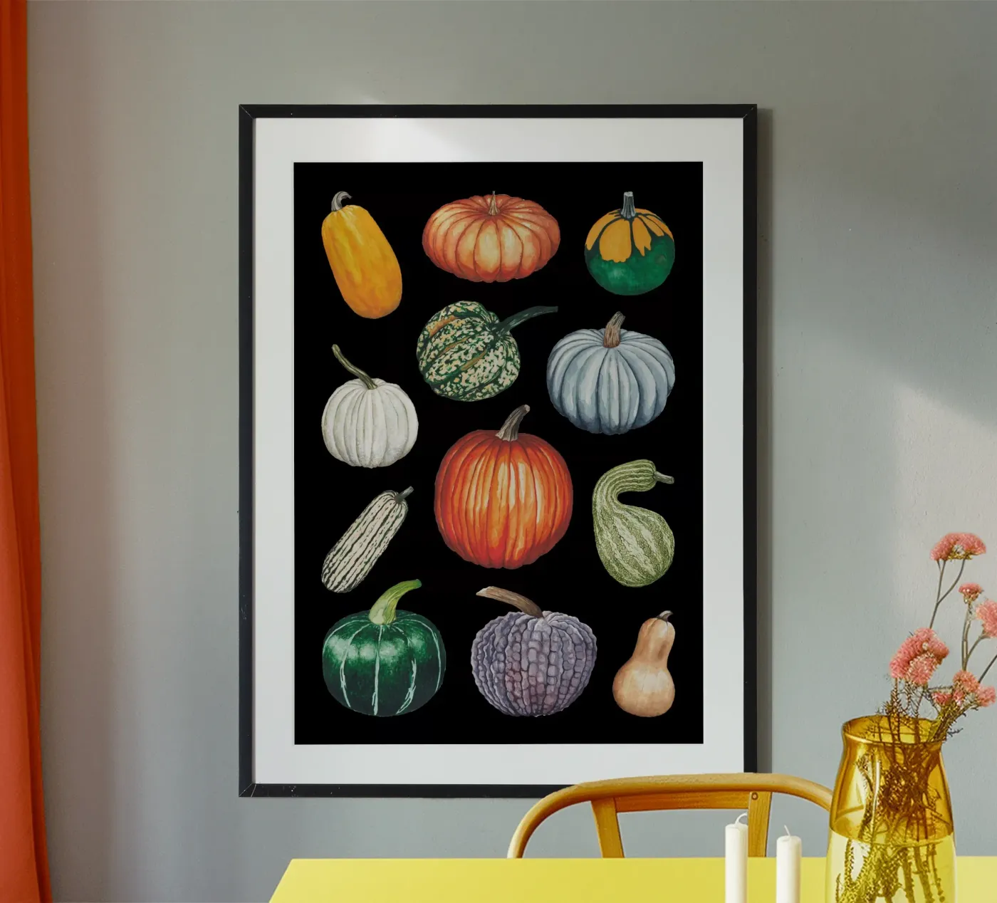 Pumpkins poster by Artsymalistic