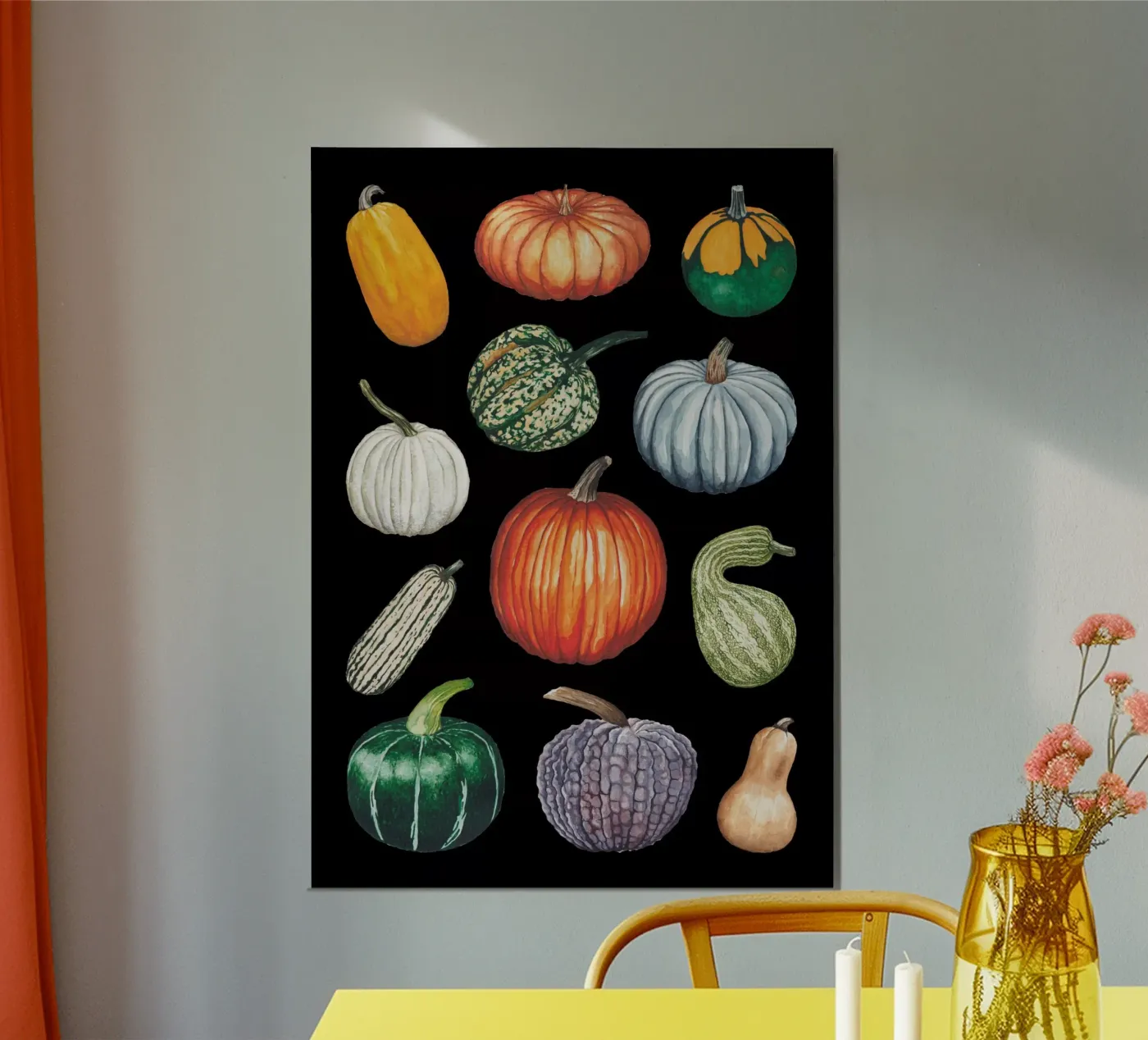 Pumpkins poster by Artsymalistic