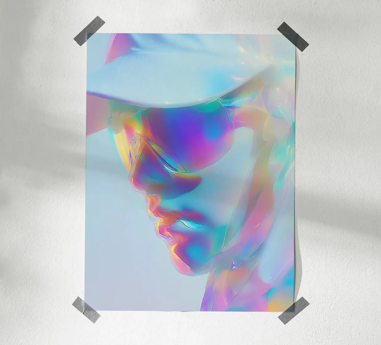 Holographic Portrait Poster von My Tiny Home