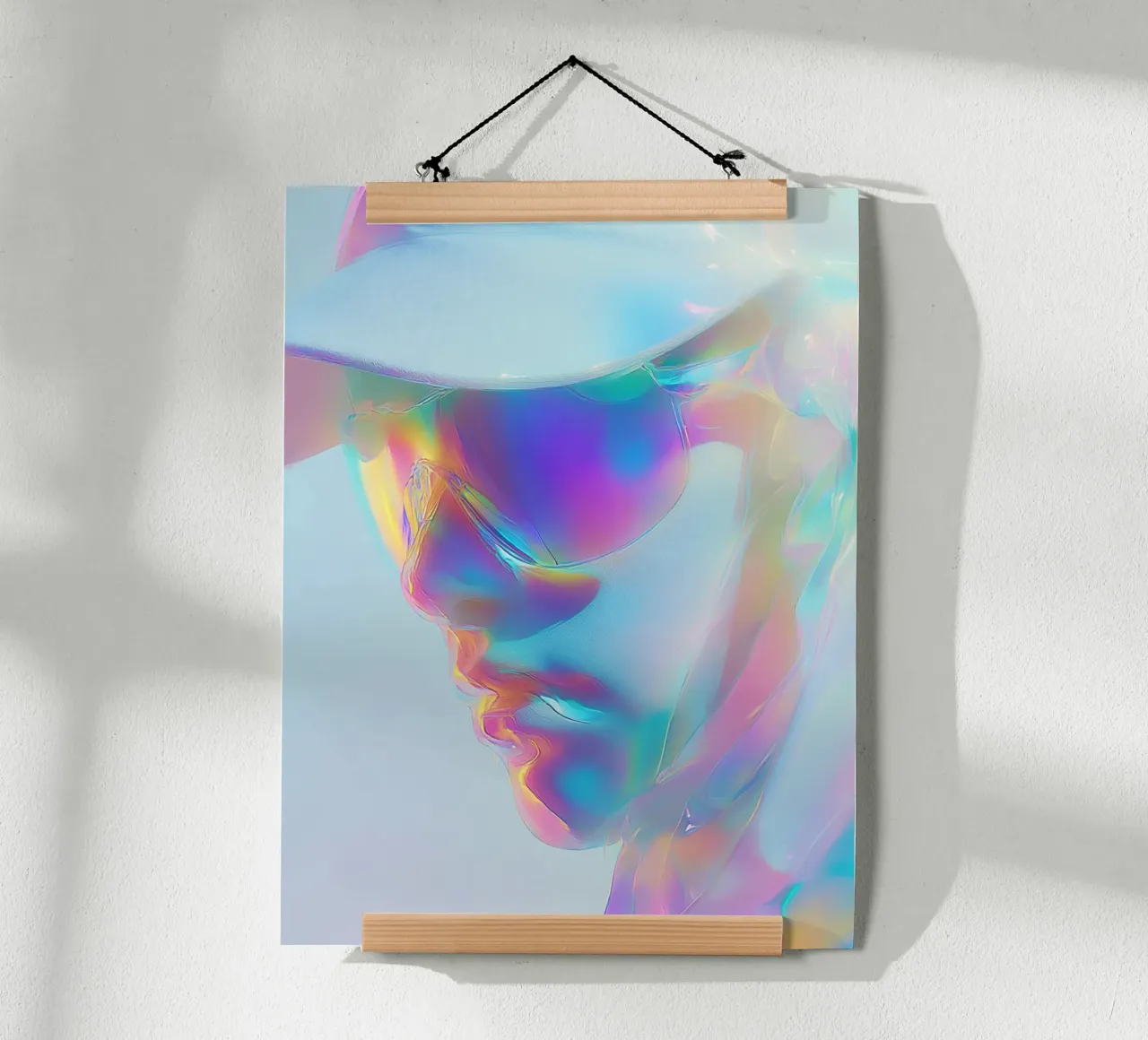 Holographic Portrait Poster von My Tiny Home