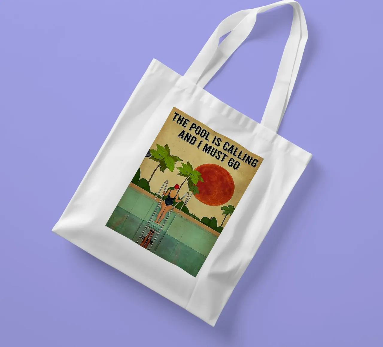 The Pool Is Calling borsa in juta da Seitz Michelle