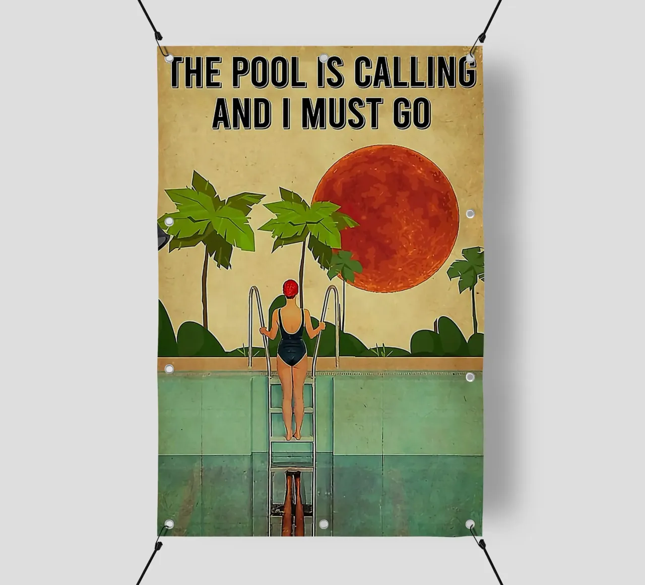 The Pool Is Calling telo in pvc da Seitz Michelle