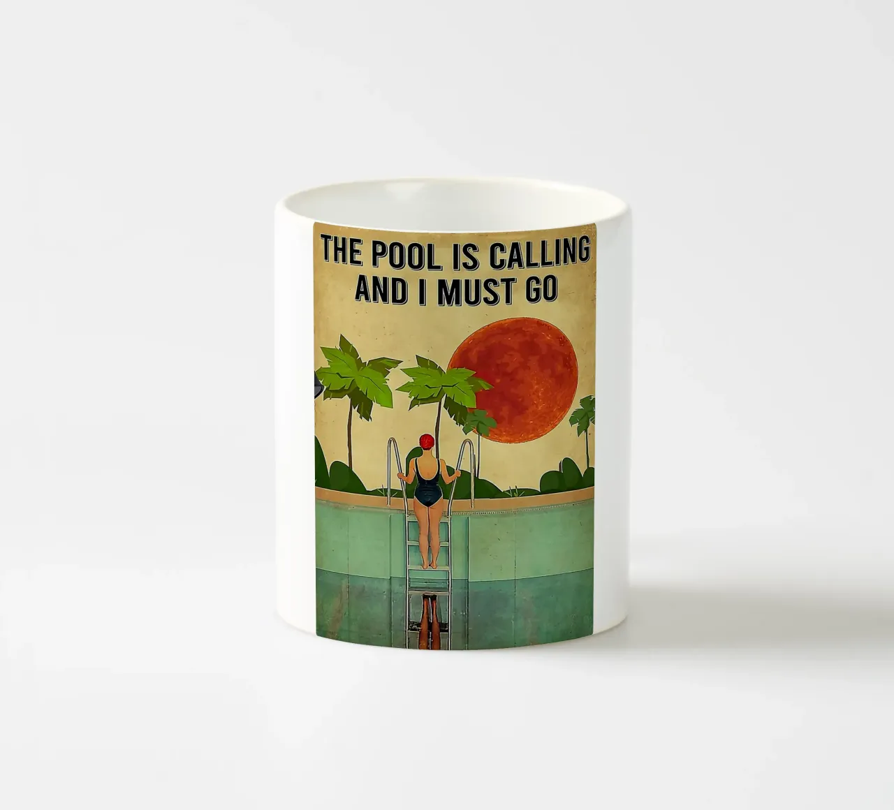 The Pool Is Calling tazza in ceramica da Seitz Michelle