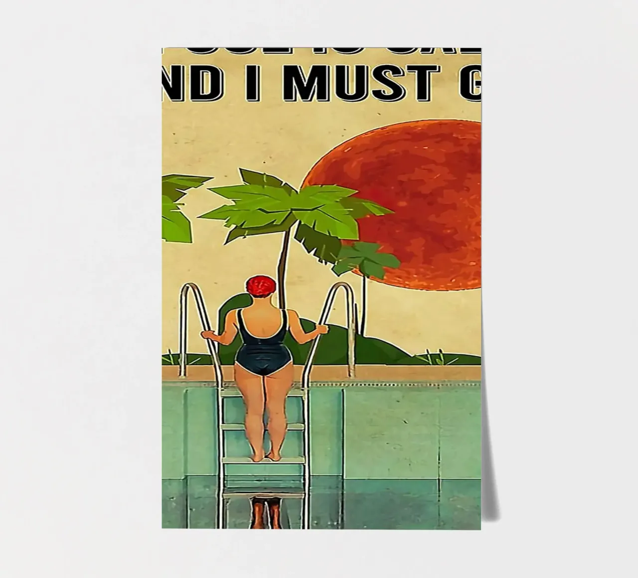 The Pool Is Calling foglio adesivo da Seitz Michelle