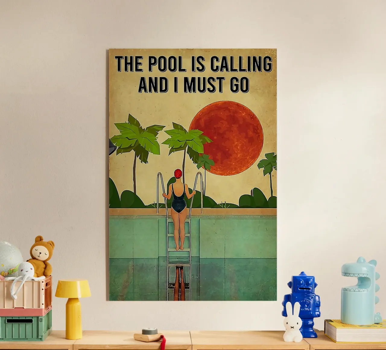 The Pool Is Calling plexiglass da Seitz Michelle