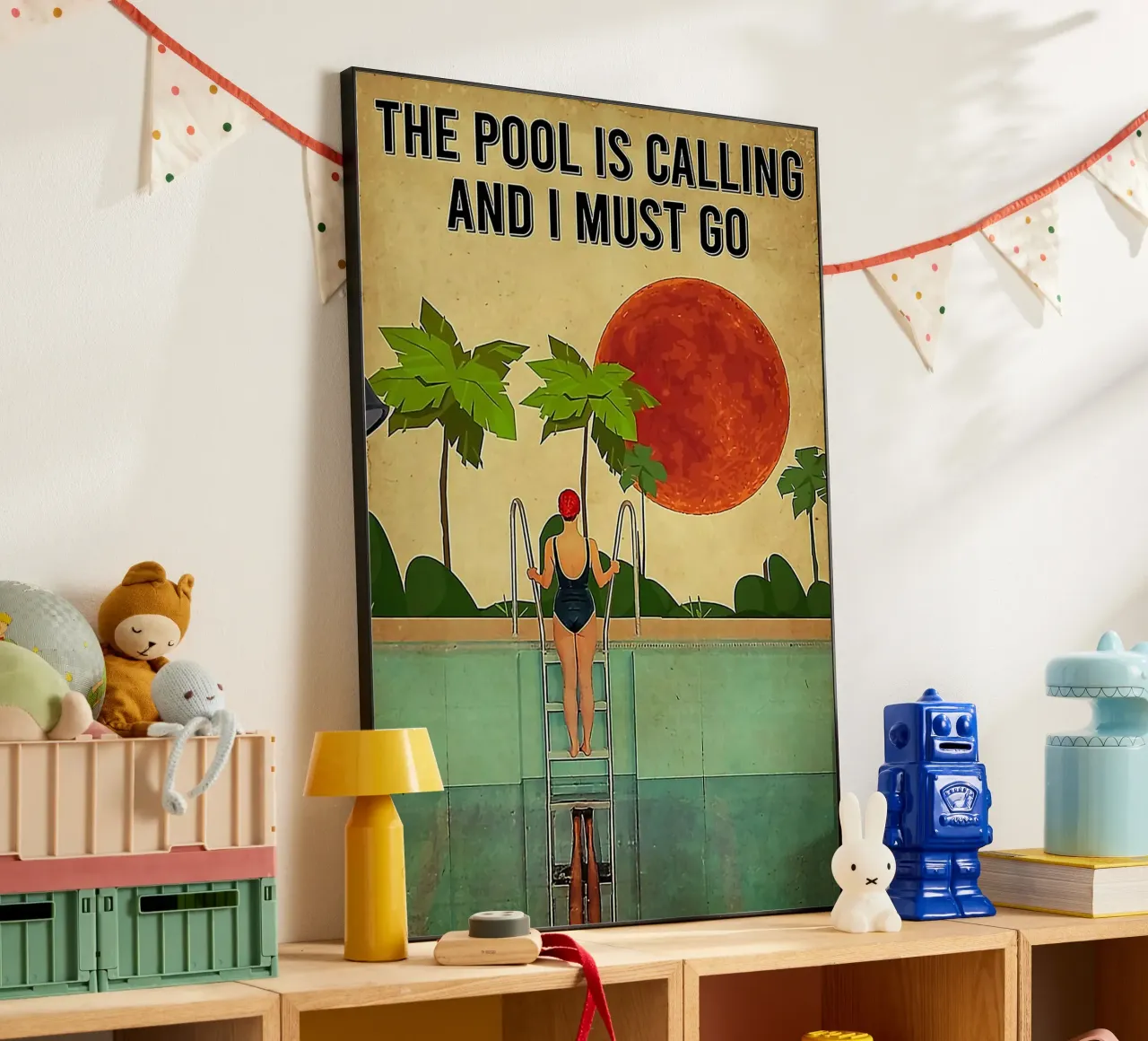 The Pool Is Calling alluminio dibond da Seitz Michelle