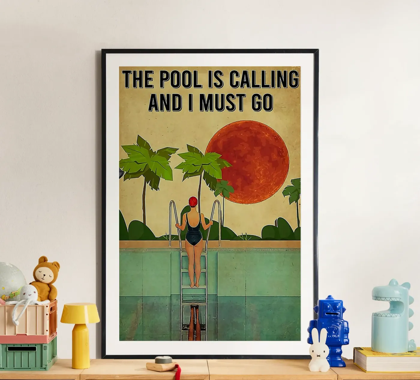 The Pool Is Calling poster da Seitz Michelle