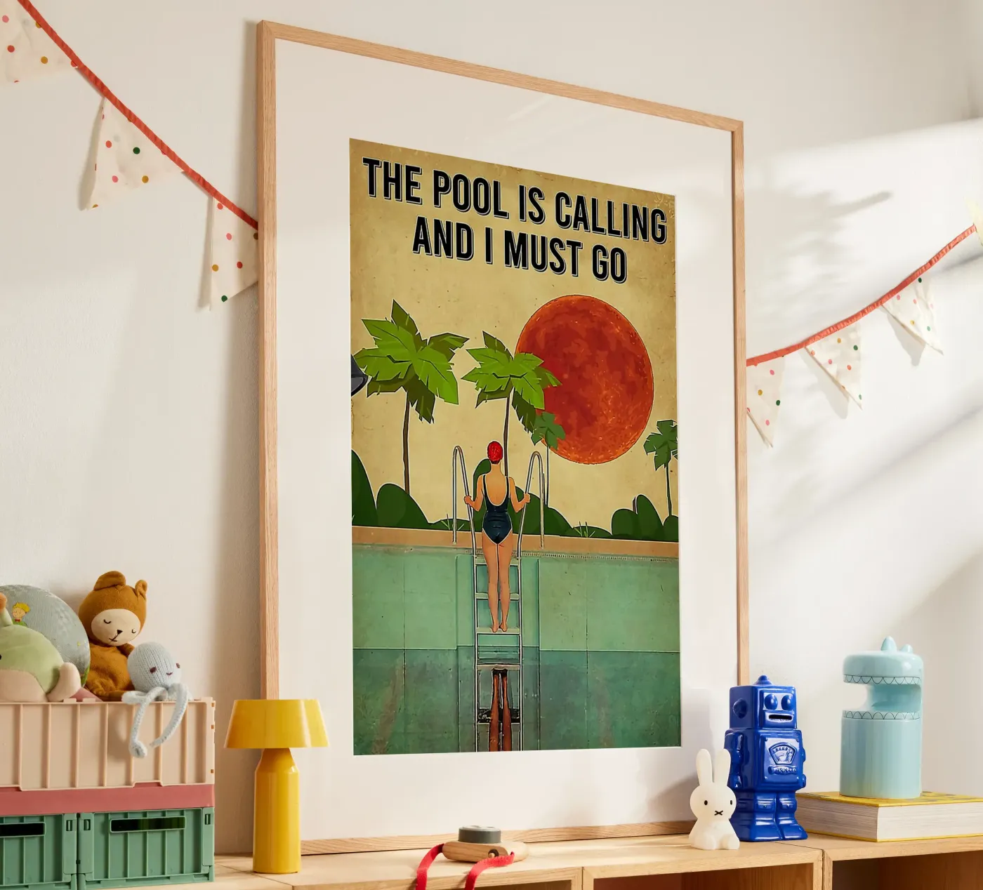 The Pool Is Calling poster da Seitz Michelle