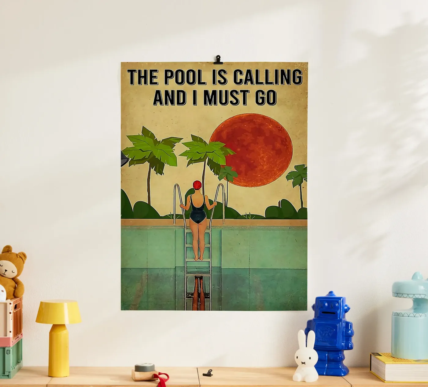 The Pool Is Calling poster da Seitz Michelle