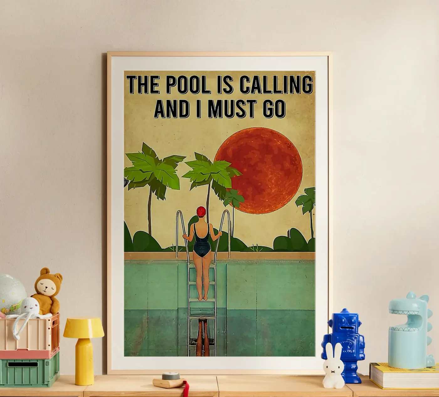 The Pool Is Calling poster da Seitz Michelle