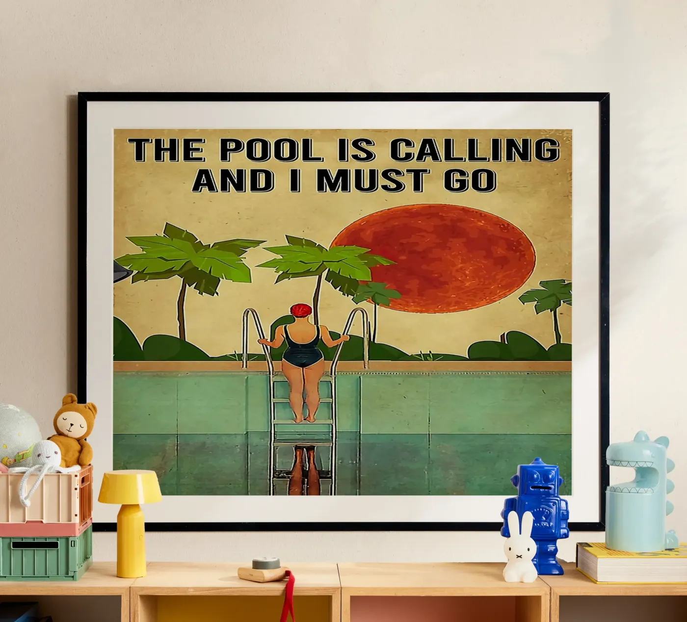 The Pool Is Calling poster da Seitz Michelle