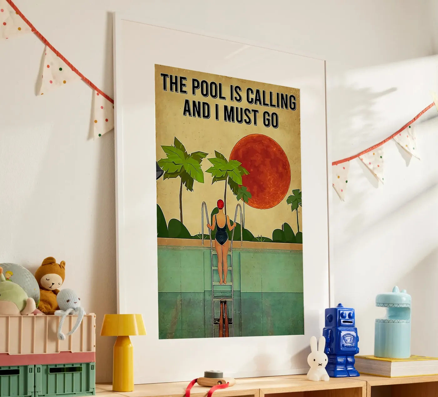 The Pool Is Calling poster da Seitz Michelle