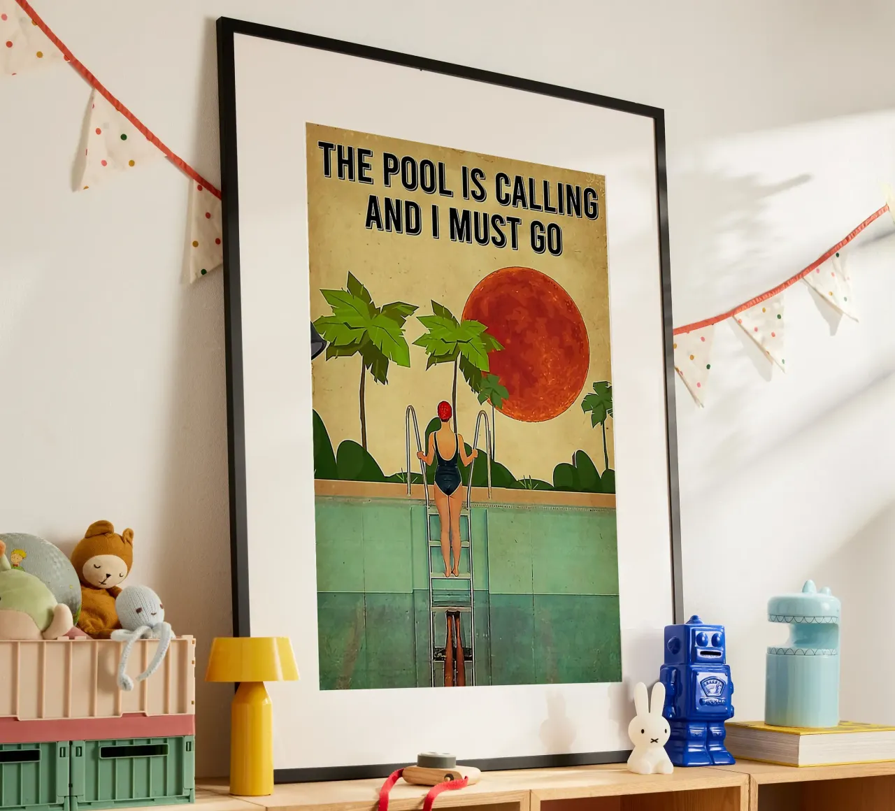 The Pool Is Calling poster da Seitz Michelle