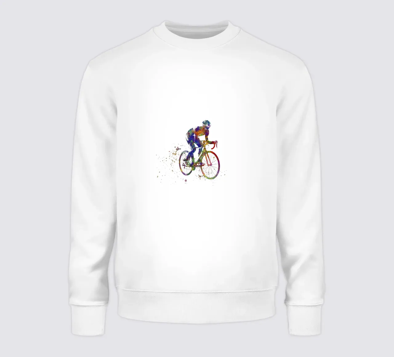 Ciclista in acquerello felpa da ⚽ Sports Pulse
